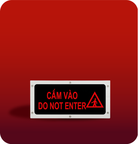 Đèn cảnh báo xả khí cấm vào 